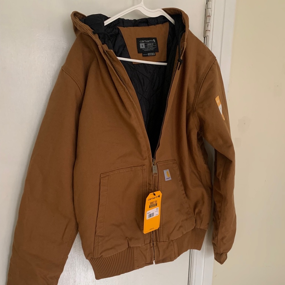 Carhartt Jacket (S) Mens Loose Fit Duck Insulated